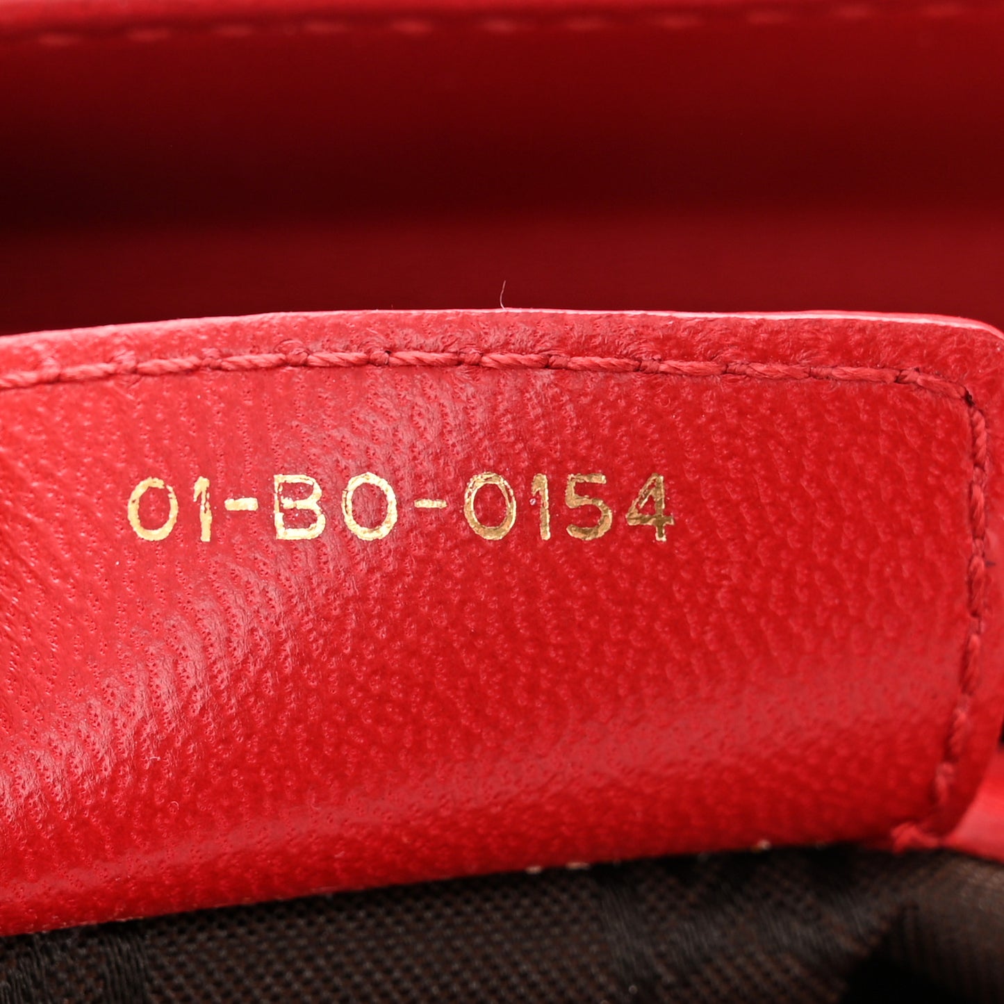 Lambskin Cannage Medium Lady Dior Red