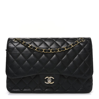 Chanel Caviar Quilted Jumbo Double Flap Black 1 of 13