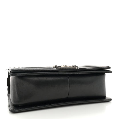 Chanel Lambskin Quilted Medium Boy Flap Black 4 of 14