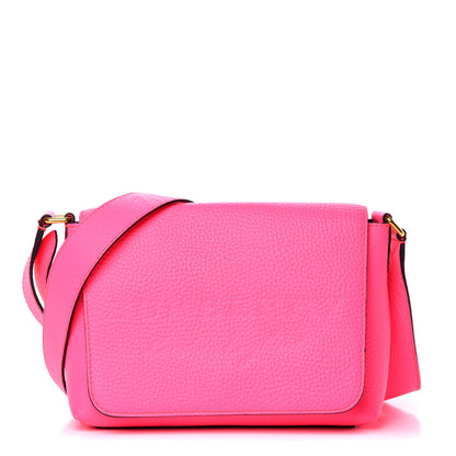 Burberry Calfskin Smooth Grain Small Burleigh Crossbody Bag Neon Pink 1 of 15
