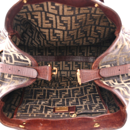 Fendi Velvet Zucca Vitello Large Bag De Jour Fango 5 of 16