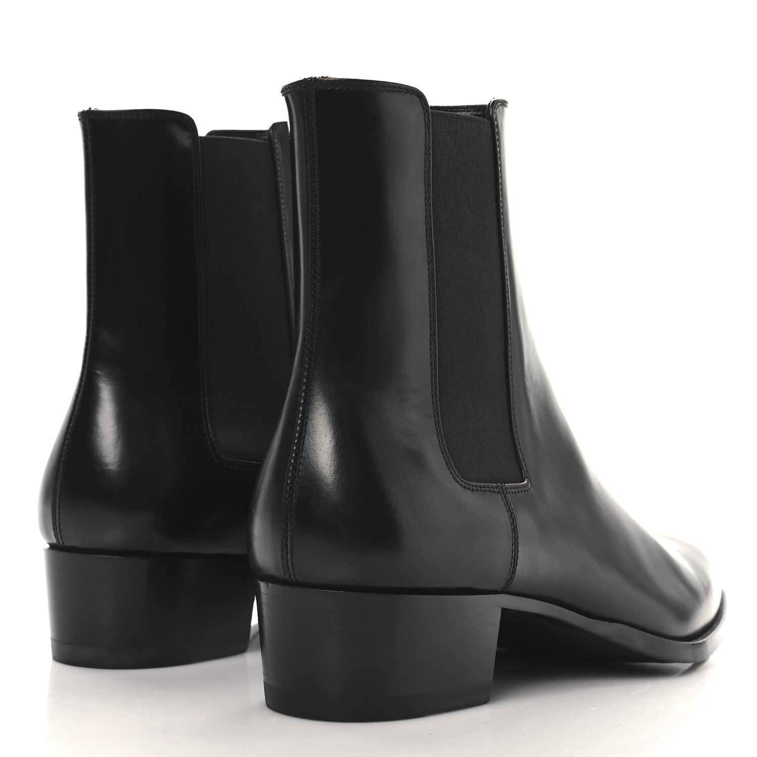 Saint Laurent Calfskin Mens Wyatt 40 Chelsea Boots 43 Sparrow Brown 5 of 10