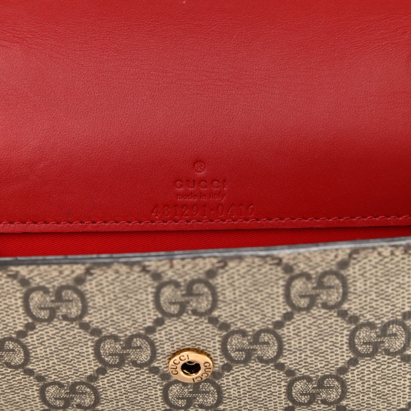 GG Supreme Monogram Mini Cherry Chain Bag