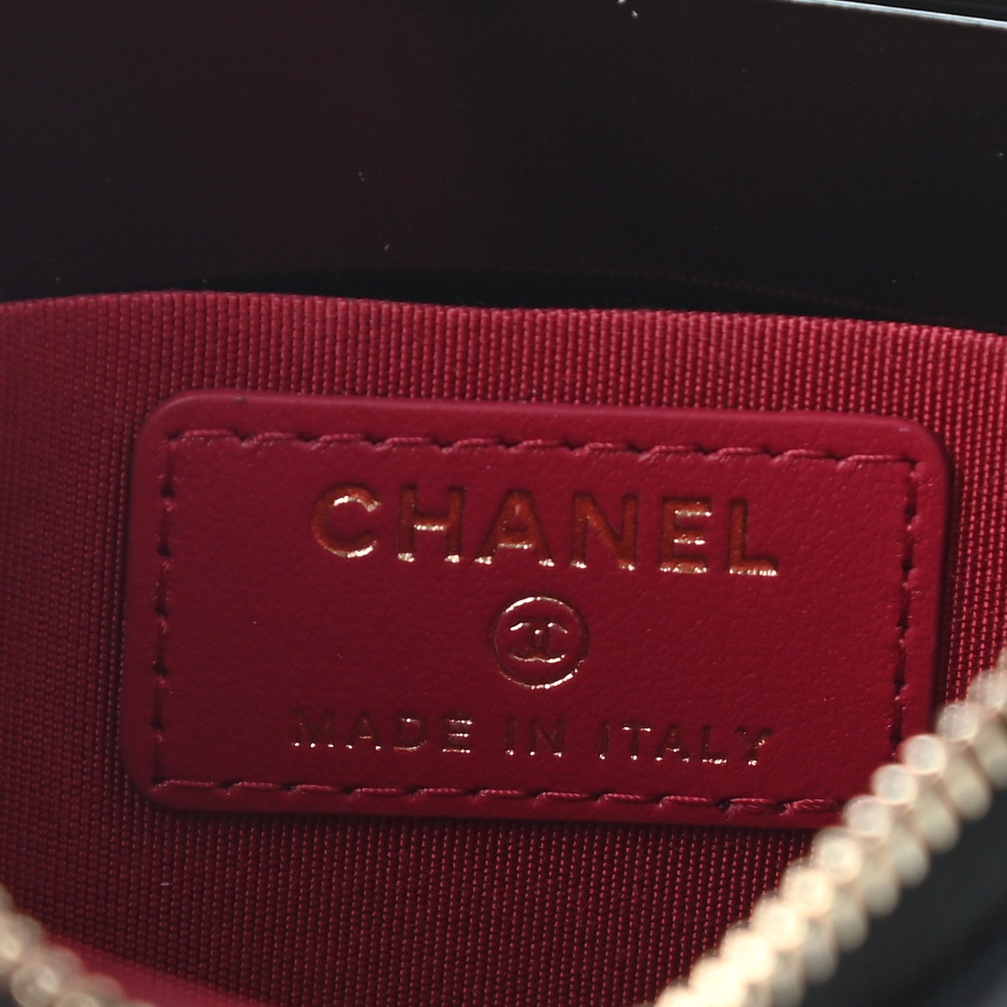 Goatskin Quilted Chanel 19 Flat Wallet Pouch Black