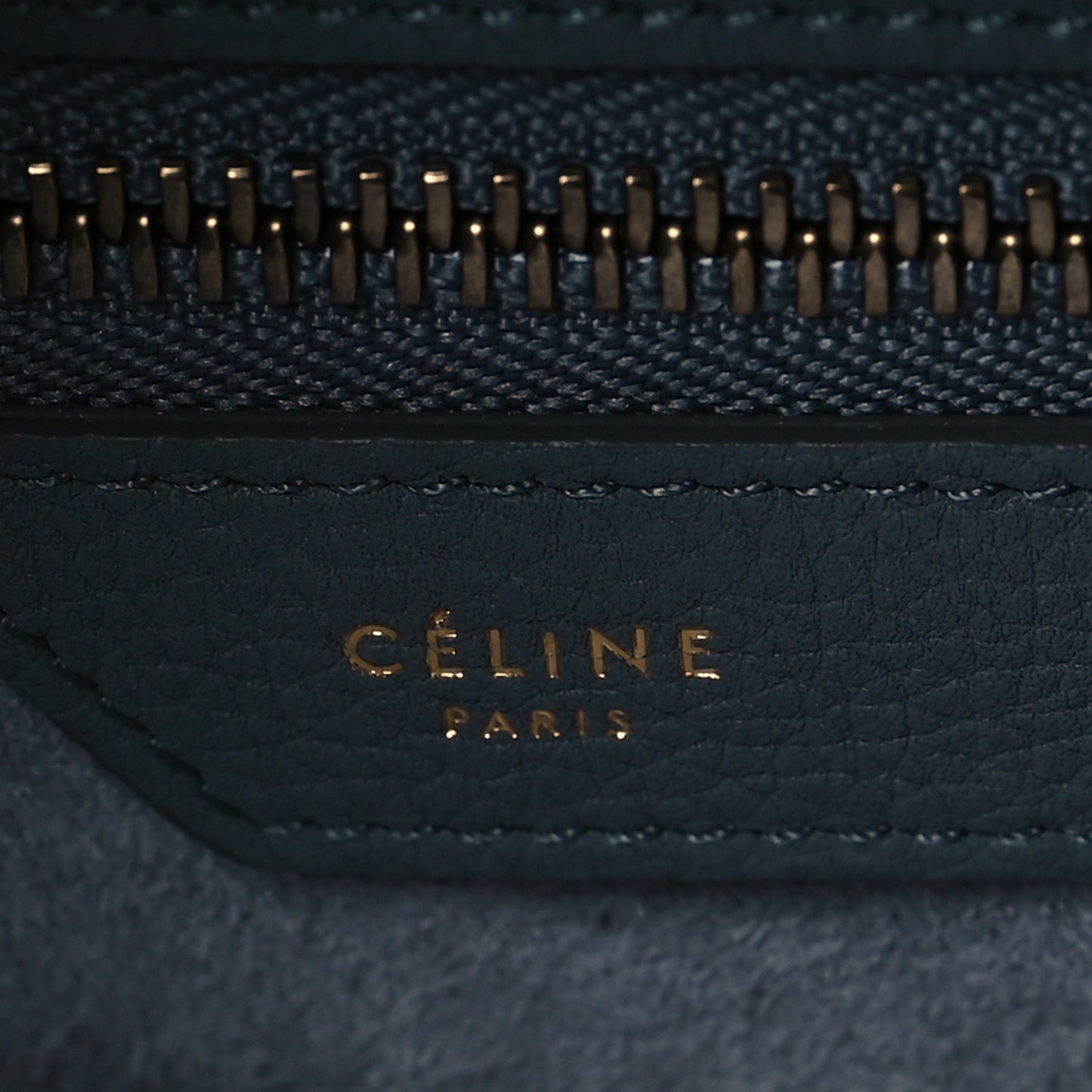 Baby Drummed Calfskin Micro Luggage Kohl