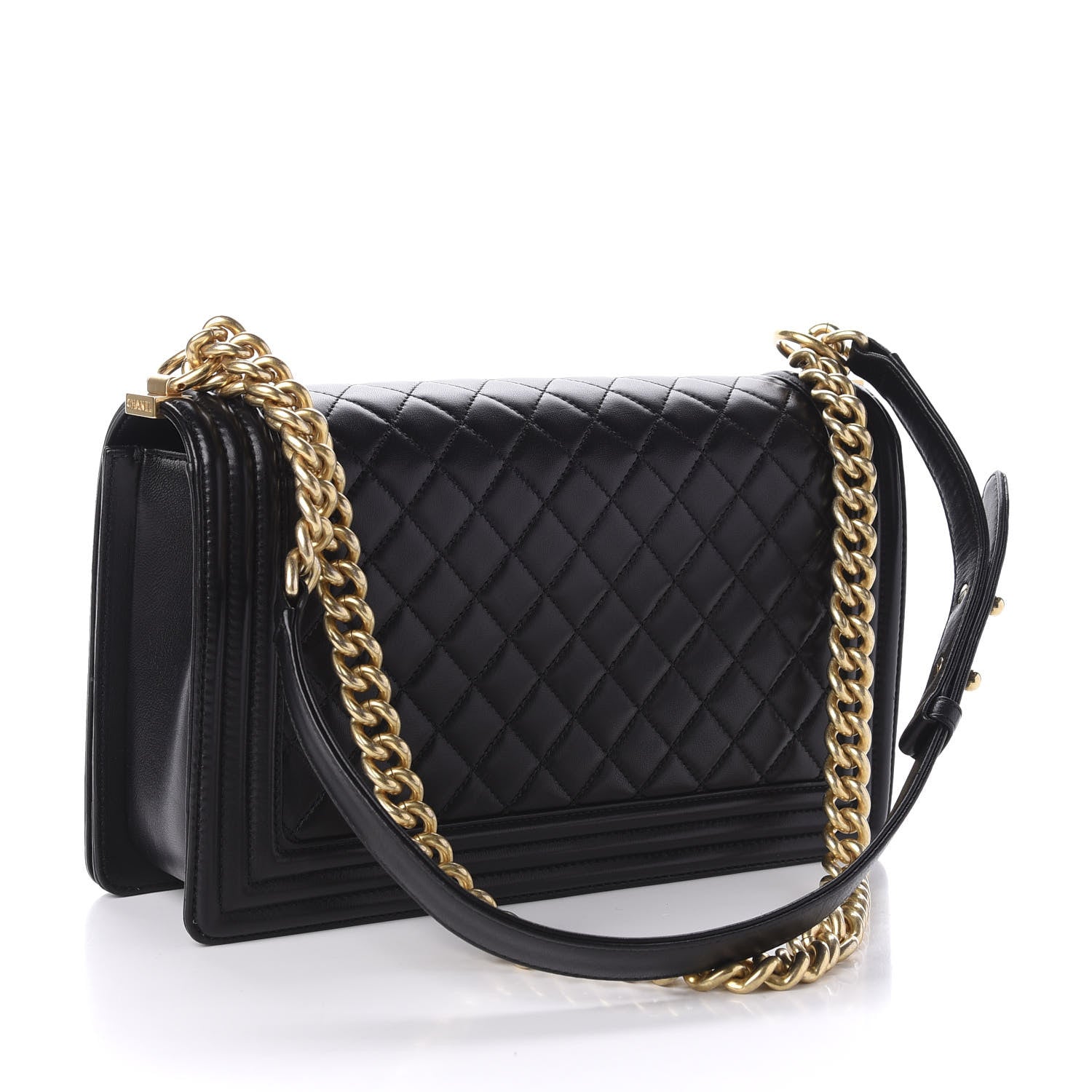 Chanel Lambskin Quilted New Medium Boy Flap Black 3 of 15