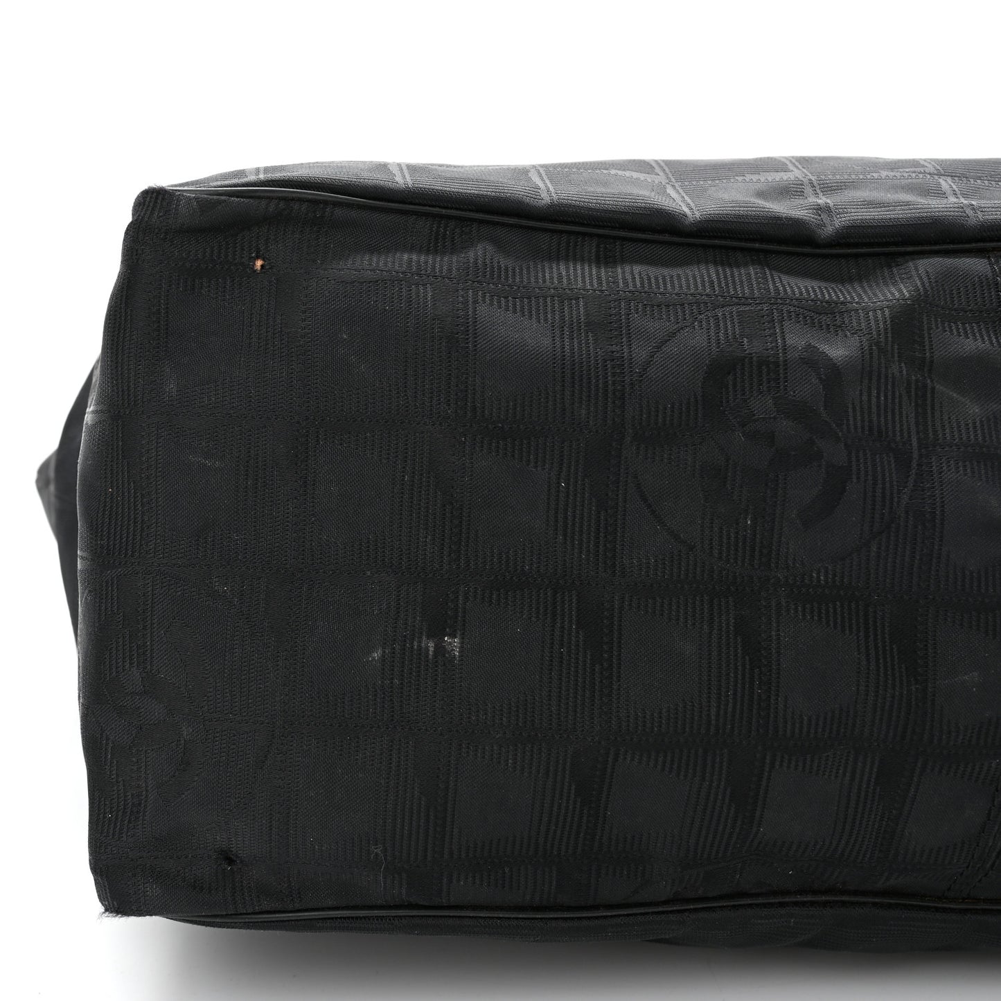 Nylon Large Travel Tote Black