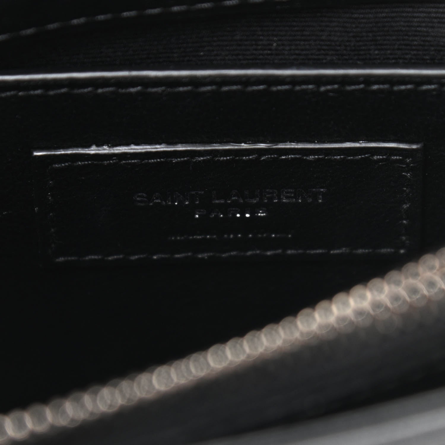 Saint Laurent Calfskin Y Quilted Monogram Small Loulou Chain Satchel Black 7 of 11