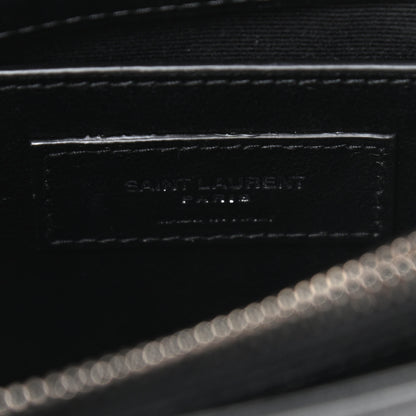 Saint Laurent Calfskin Y Quilted Monogram Small Loulou Chain Satchel Black 7 of 11
