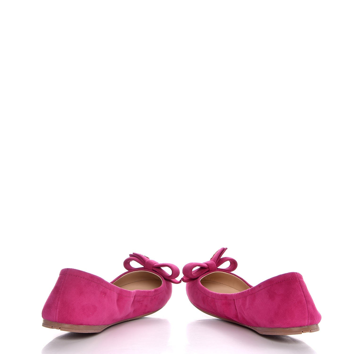 Prada Suede Bow Toe Ballerina Flats 39.5 Peonia 6 of 12
