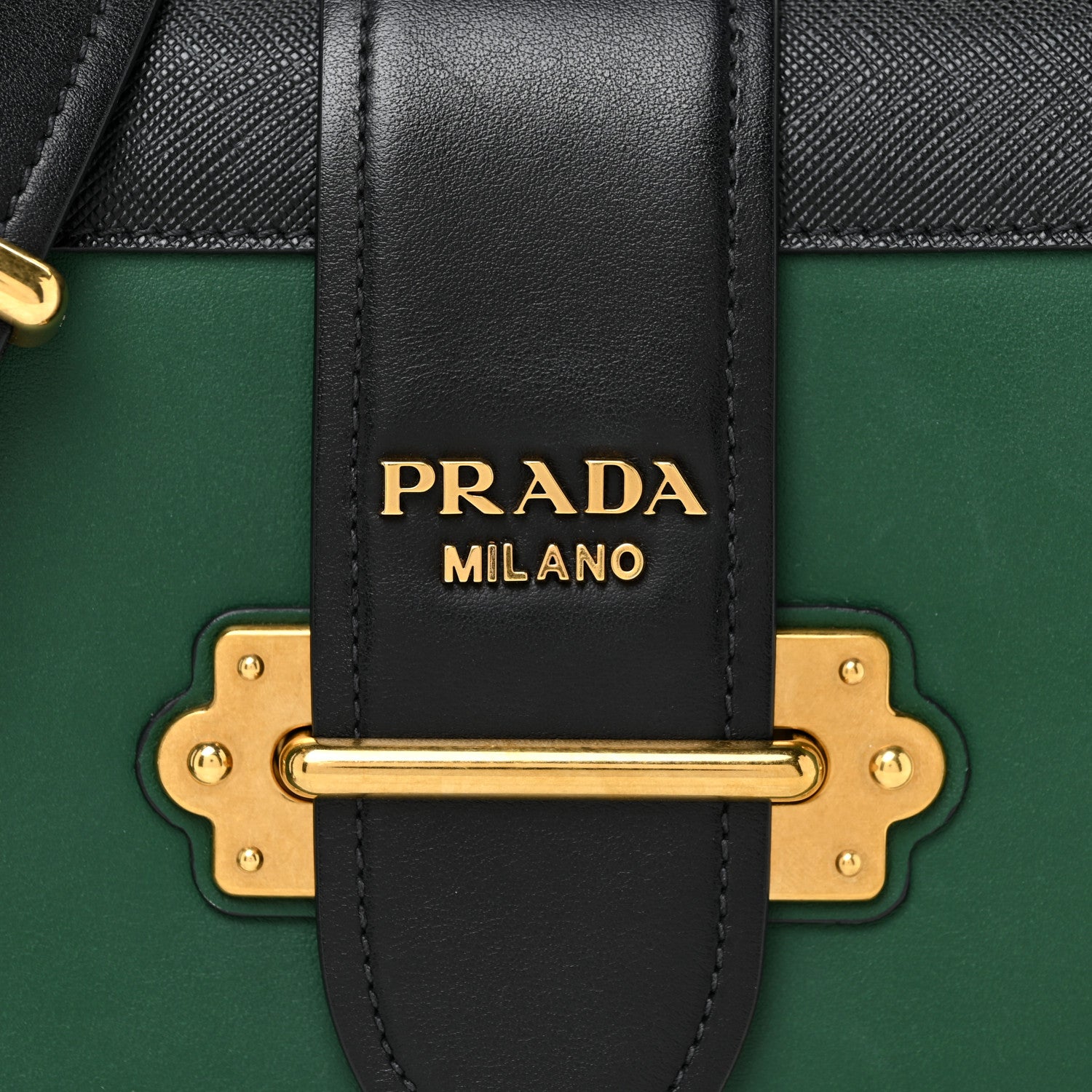 Prada City Calf Saffiano Cahier Bag Biliardo Black 7 of 11