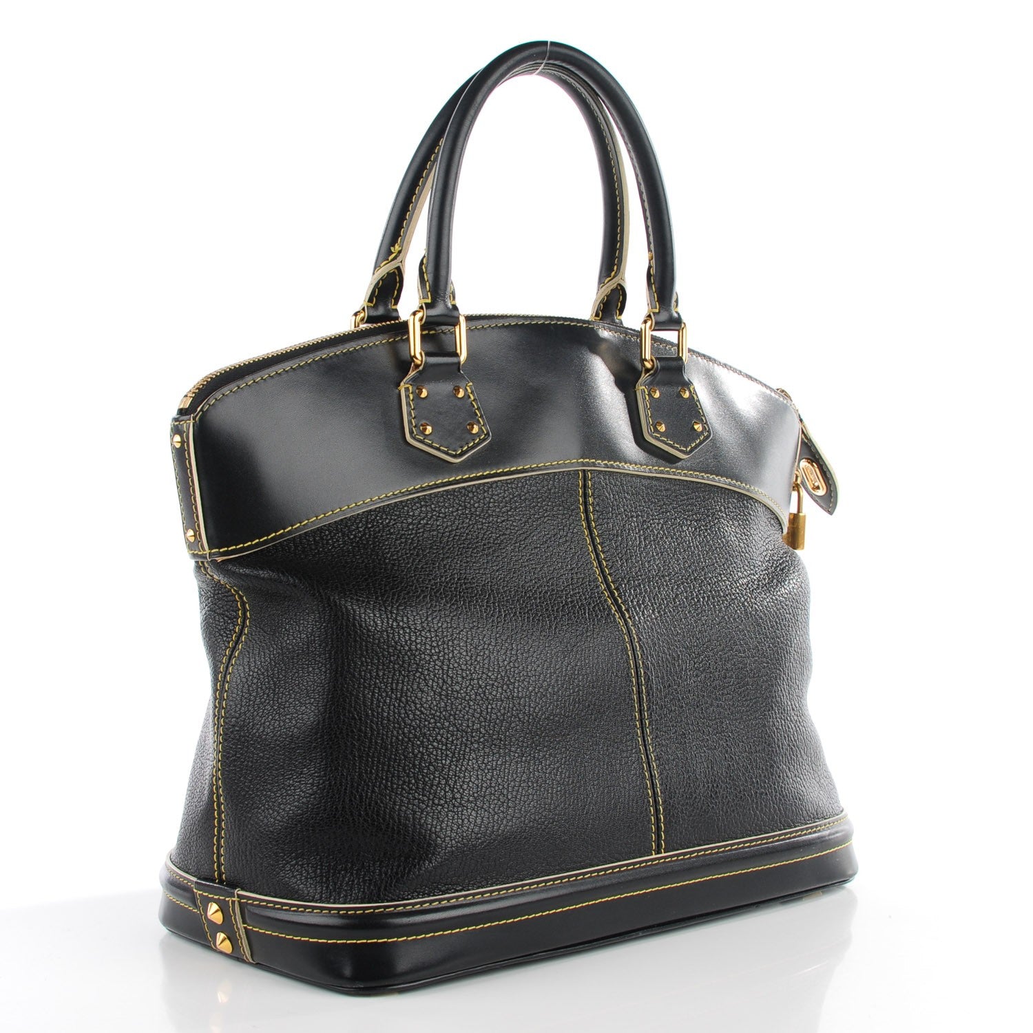 Louis Vuitton Suhali Lockit MM Black 3 of 7