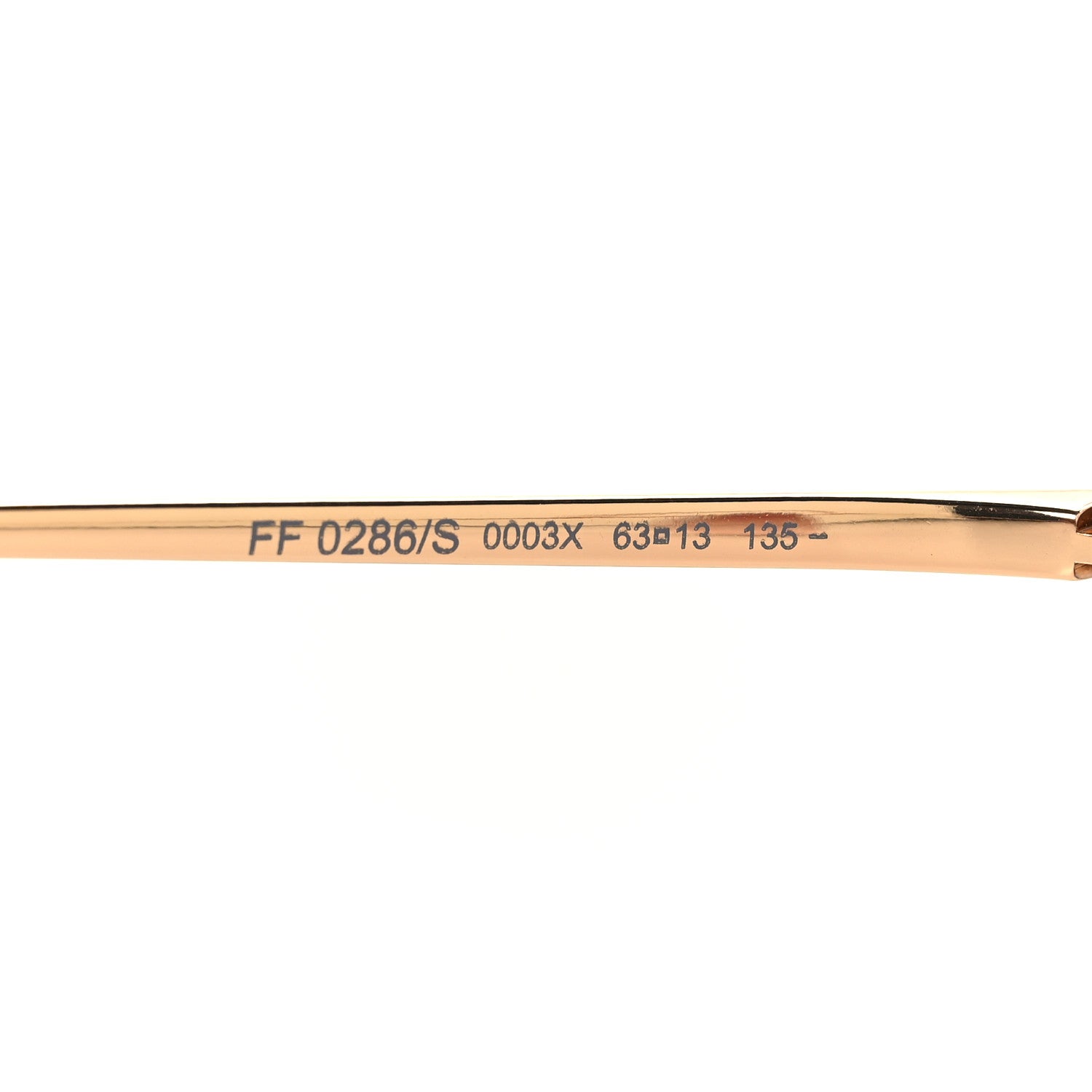 Fendi Metal Aviator Sunglasses FF0286/S Rose Gold 6 of 7