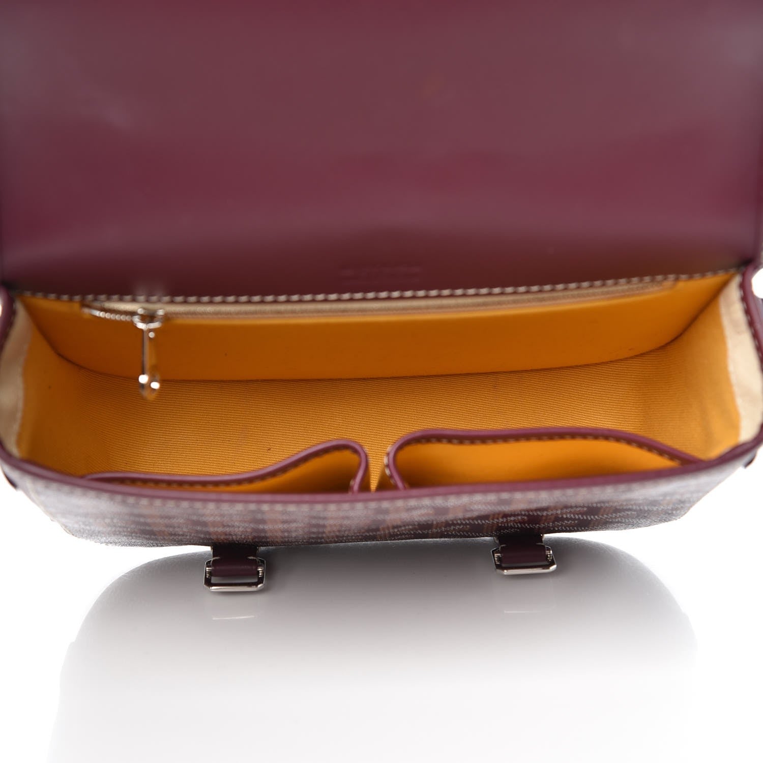 Goyard Goyardine Belvedere PM Messenger Bag Burgundy 7 of 7