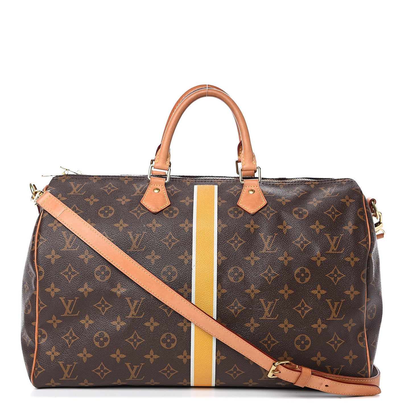 Monogram My LV Heritage Speedy Bandouliere 40 Yellow White
