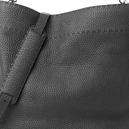 Fendi Cuoio Romano Selleria Large Anna Bucket Bag Asfalto 7 of 11