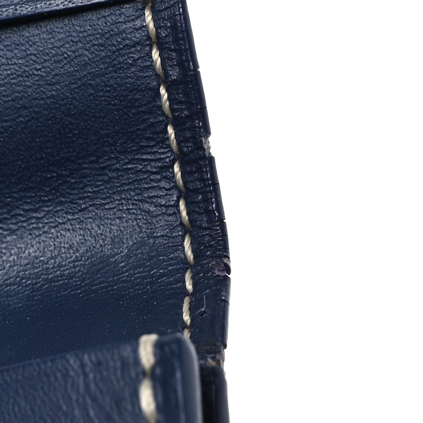 Goyardine Business Card Holder Navy