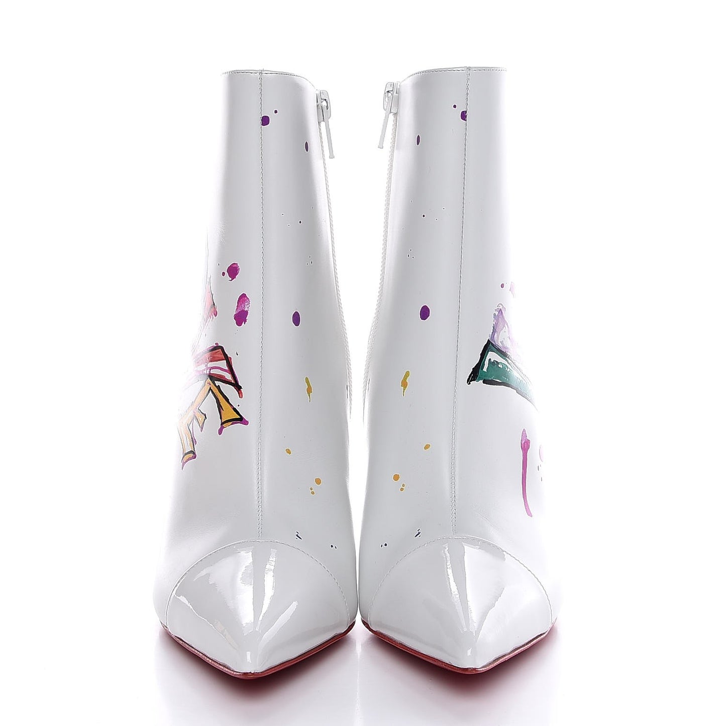 Calfskin In Love 100 Booties 37.5 White