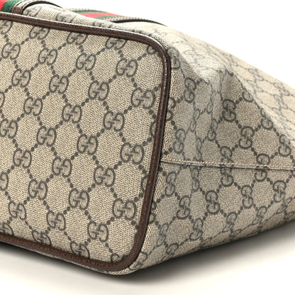 Gucci GG Supreme Monogram Web Neo Vintage Tote Beige New Acero Crop 9 of 9
