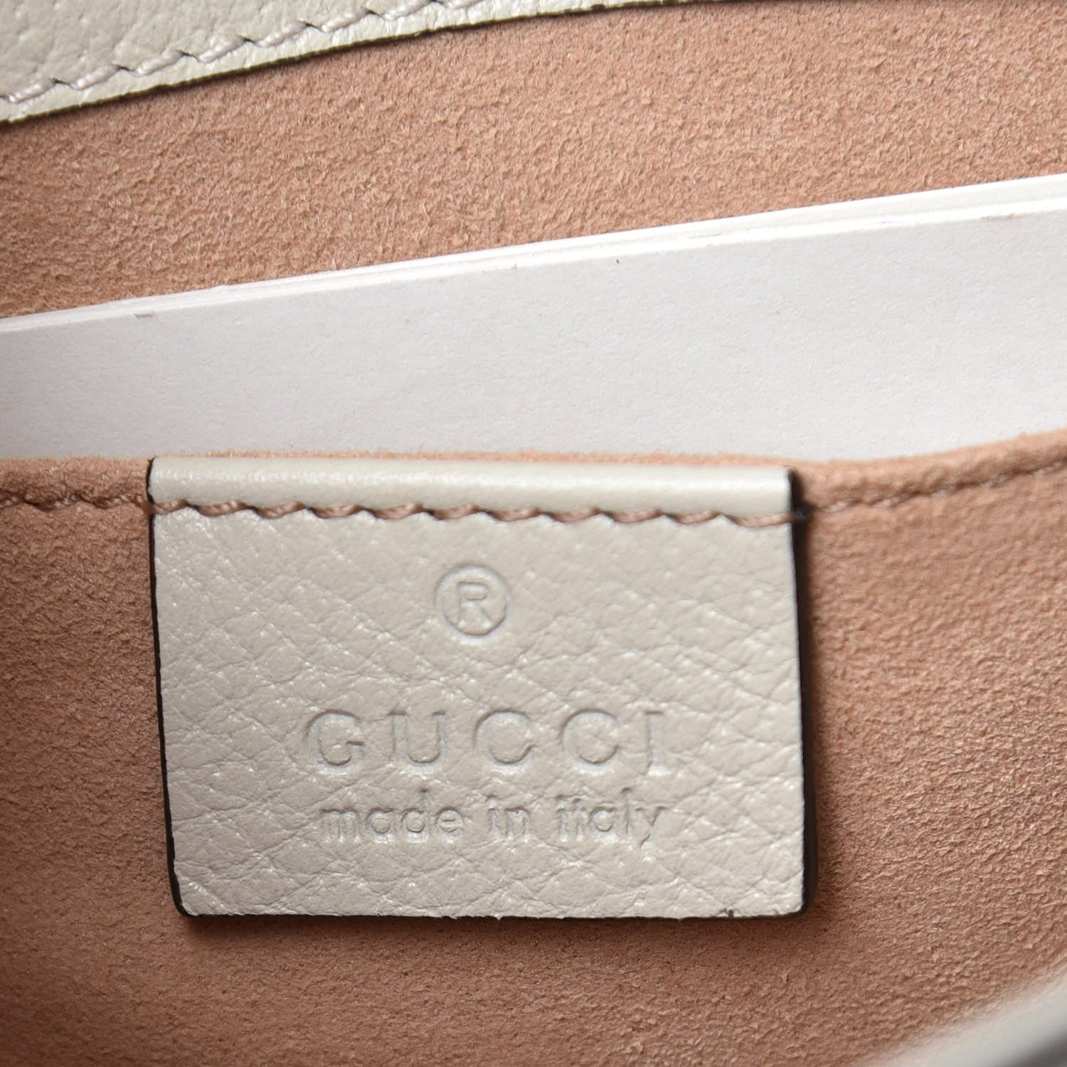Gucci Calfskin Web Stripe Butterfly Small Totem Shoulder Bag White 6 of 8
