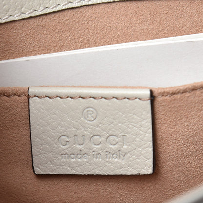 Gucci Calfskin Web Stripe Butterfly Small Totem Shoulder Bag White 6 of 8