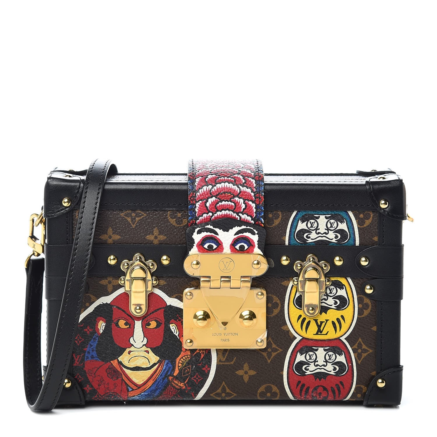 Louis Vuitton Monogram Kabuki Petite Malle Black 1 of 11