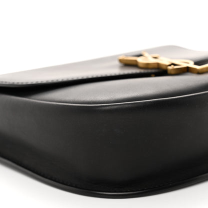 Saint Laurent Smooth Calfskin Monogram Medium Kaia Satchel Black 8 of 9