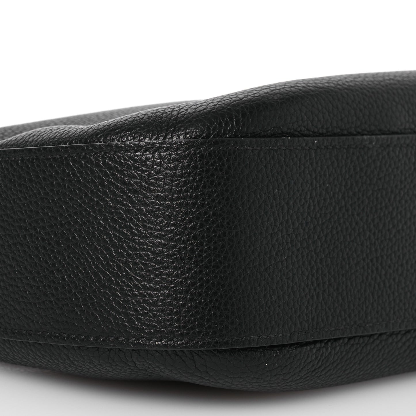 Vitello Phenix Small Zippered Messenger Hobo Black