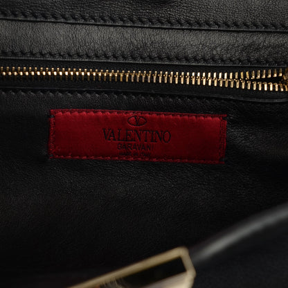 Valentino Garavani Vitello Small Rockstud Tote Black 6 of 6