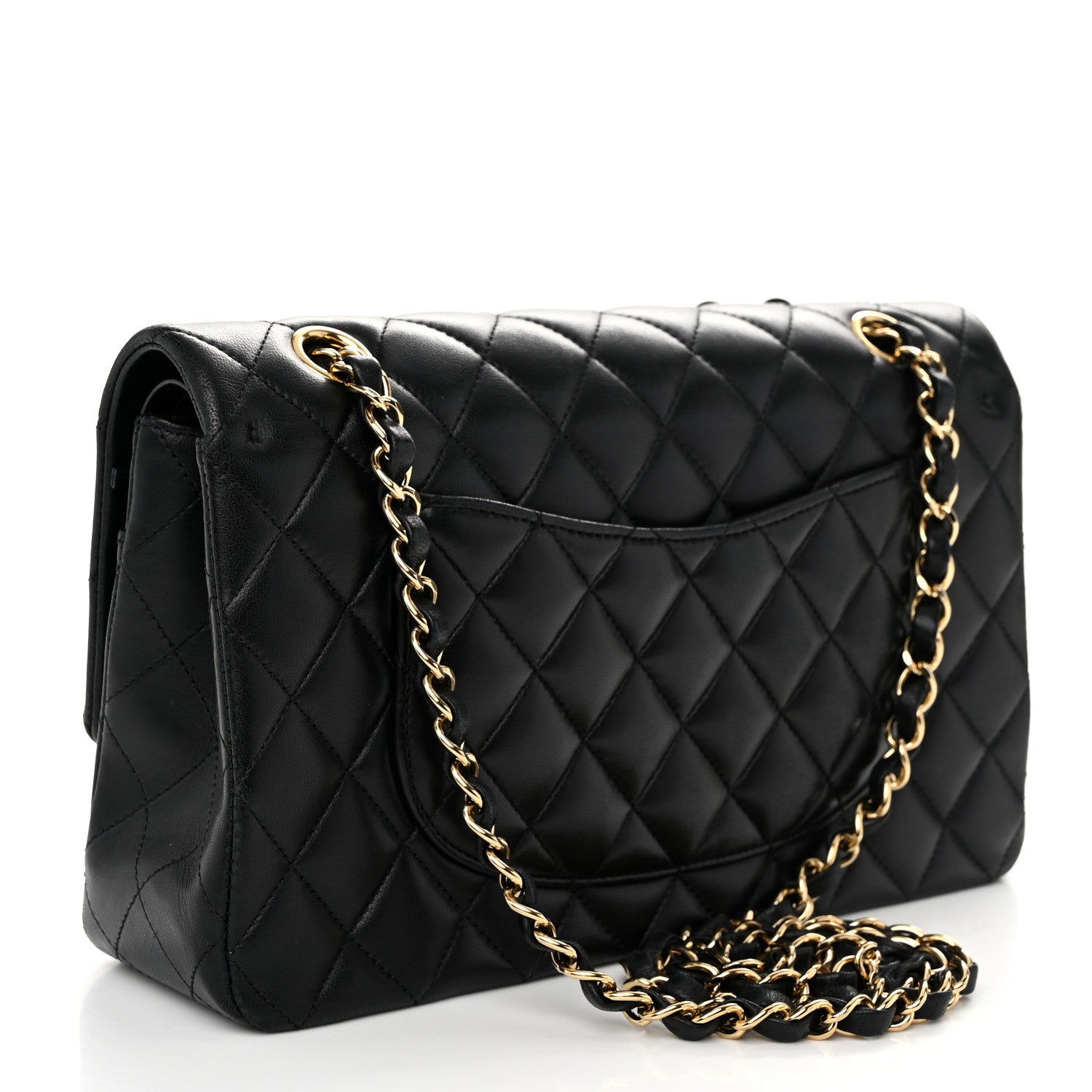 Chanel Lambskin Quilted Medium Double Flap Black 3 of 10