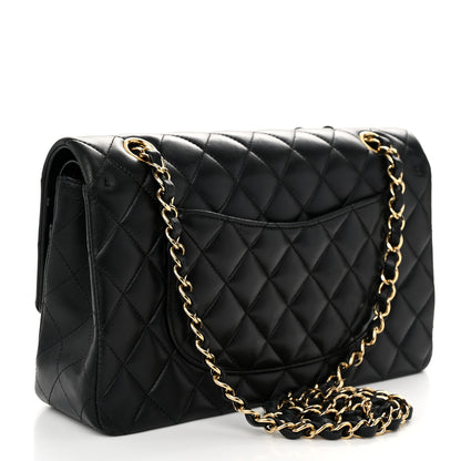 Chanel Lambskin Quilted Medium Double Flap Black 3 of 10