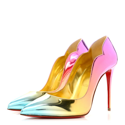 Christian Louboutin Specchio Boreal Hot Chick 100 Pumps 39.5 Multicolor Gold 4 of 9