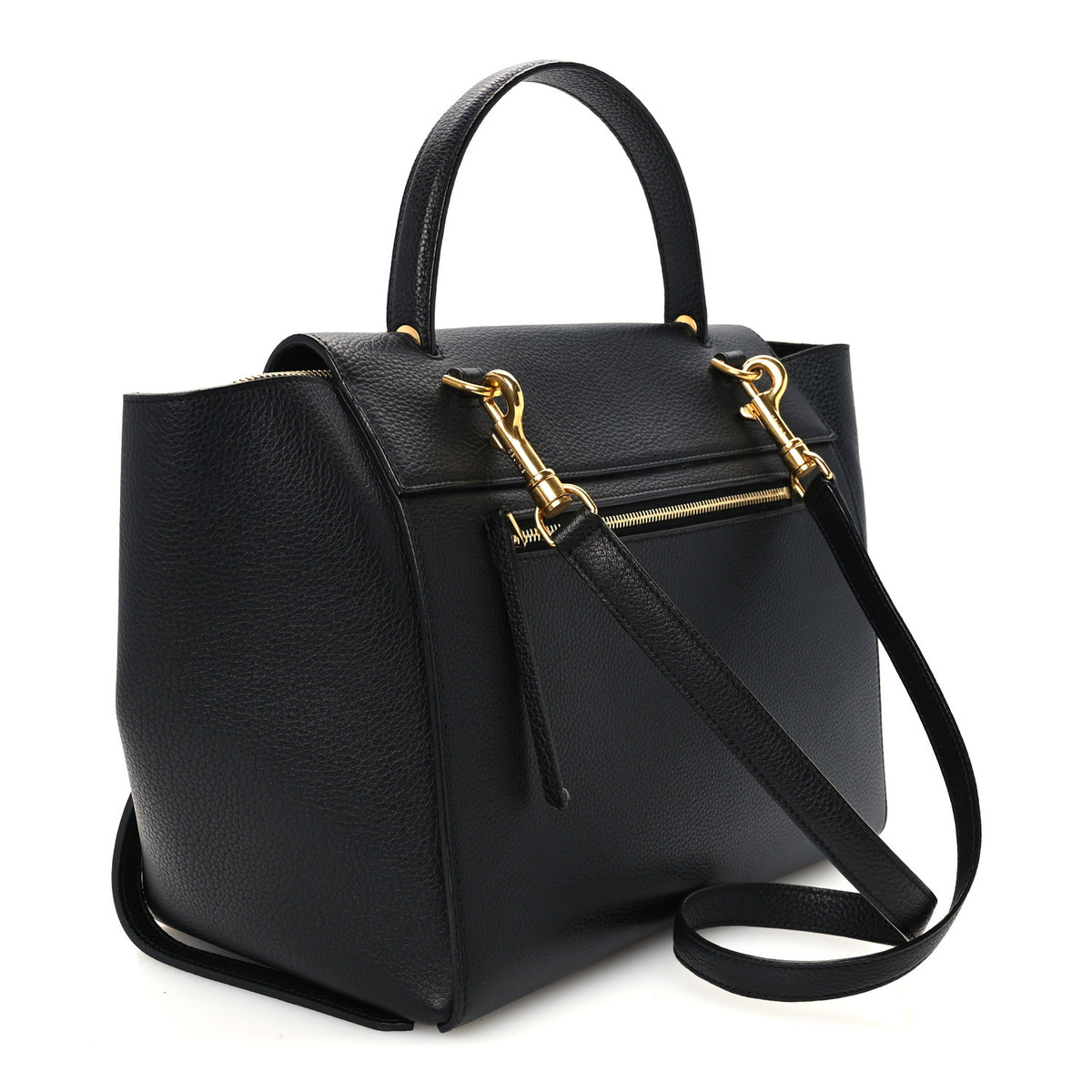 Celine Grained Calfskin Mini Belt Bag Black 3 of 11