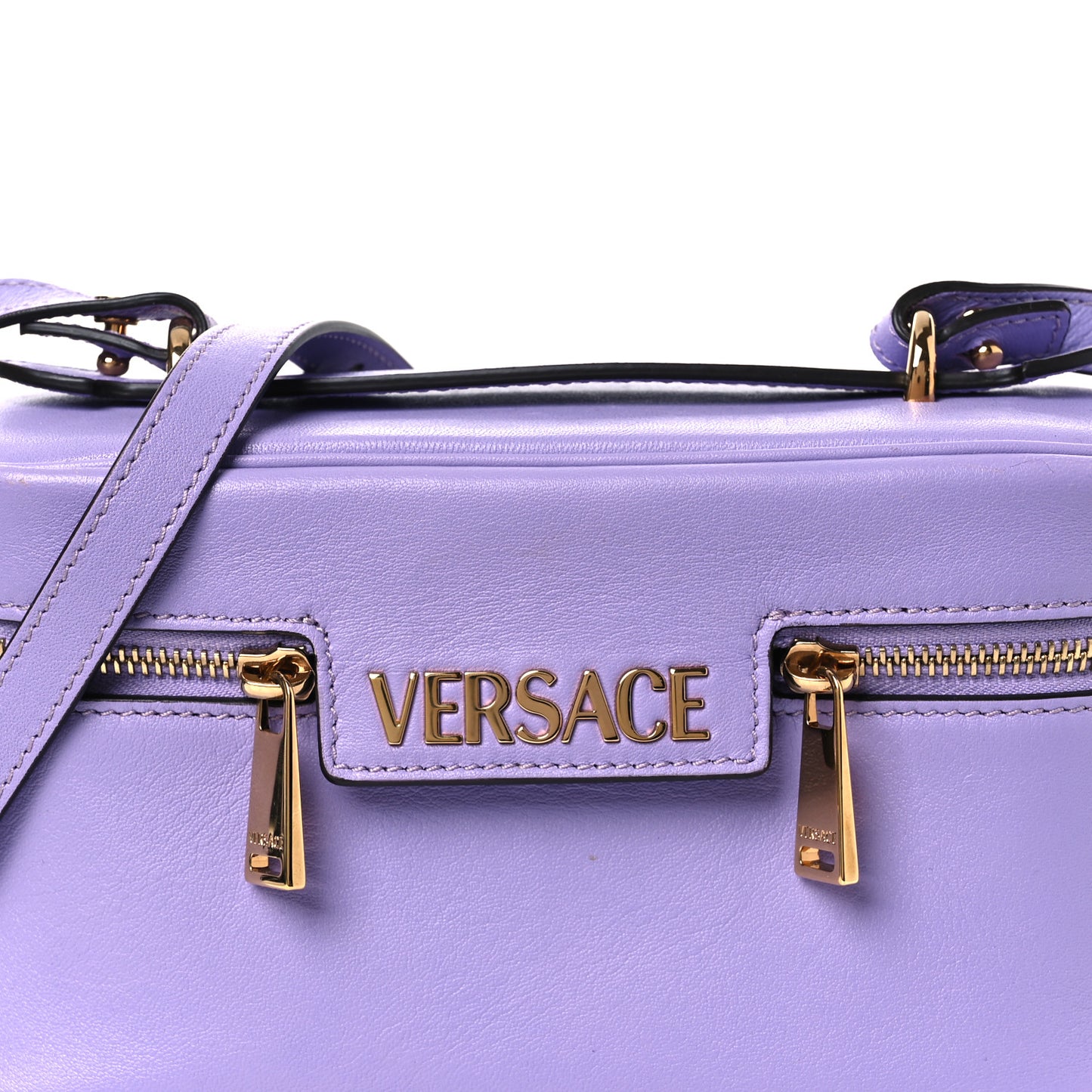 Lambskin Tag Vanity Bag Lilac