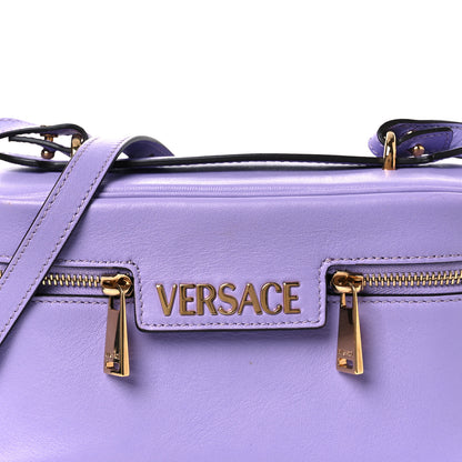 Versace Lambskin Tag Vanity Bag Lilac 8 of 10