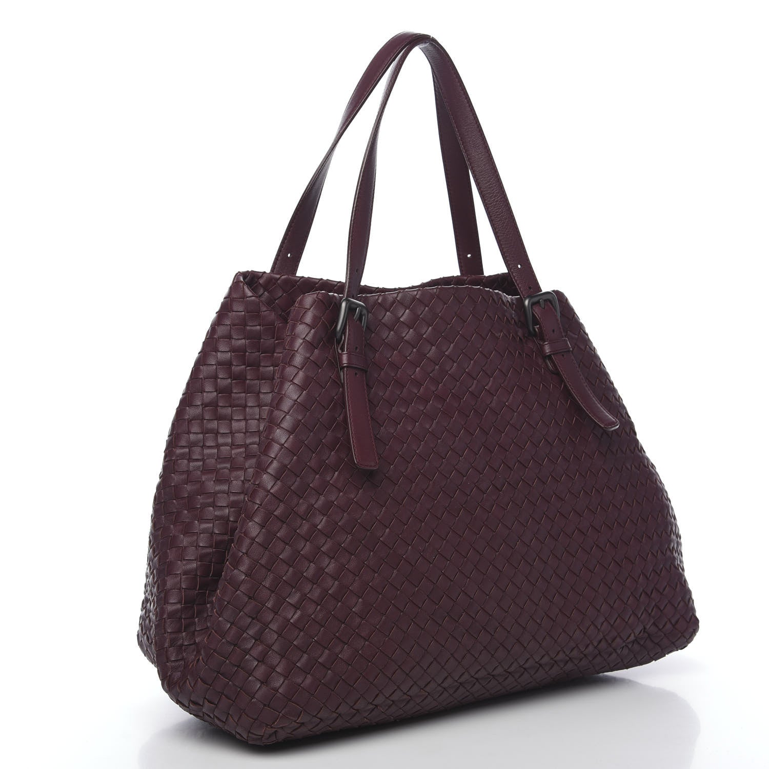 Bottega Veneta Nappa Intrecciato Large Cesta Tote Aubergine 2 of 8