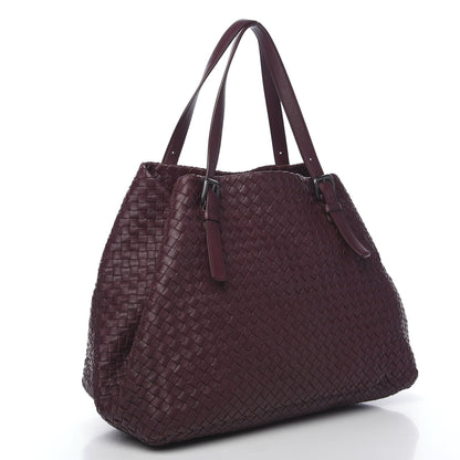 Bottega Veneta Nappa Intrecciato Large Cesta Tote Aubergine 2 of 8