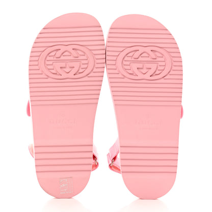 Gucci Rubber Mini Double G Womens Isla Dad Sandals 38 Wild Rose 5 of 8