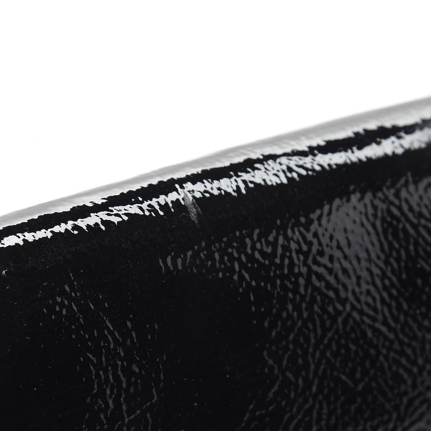 Soft Patent Medium Soho Clutch Black