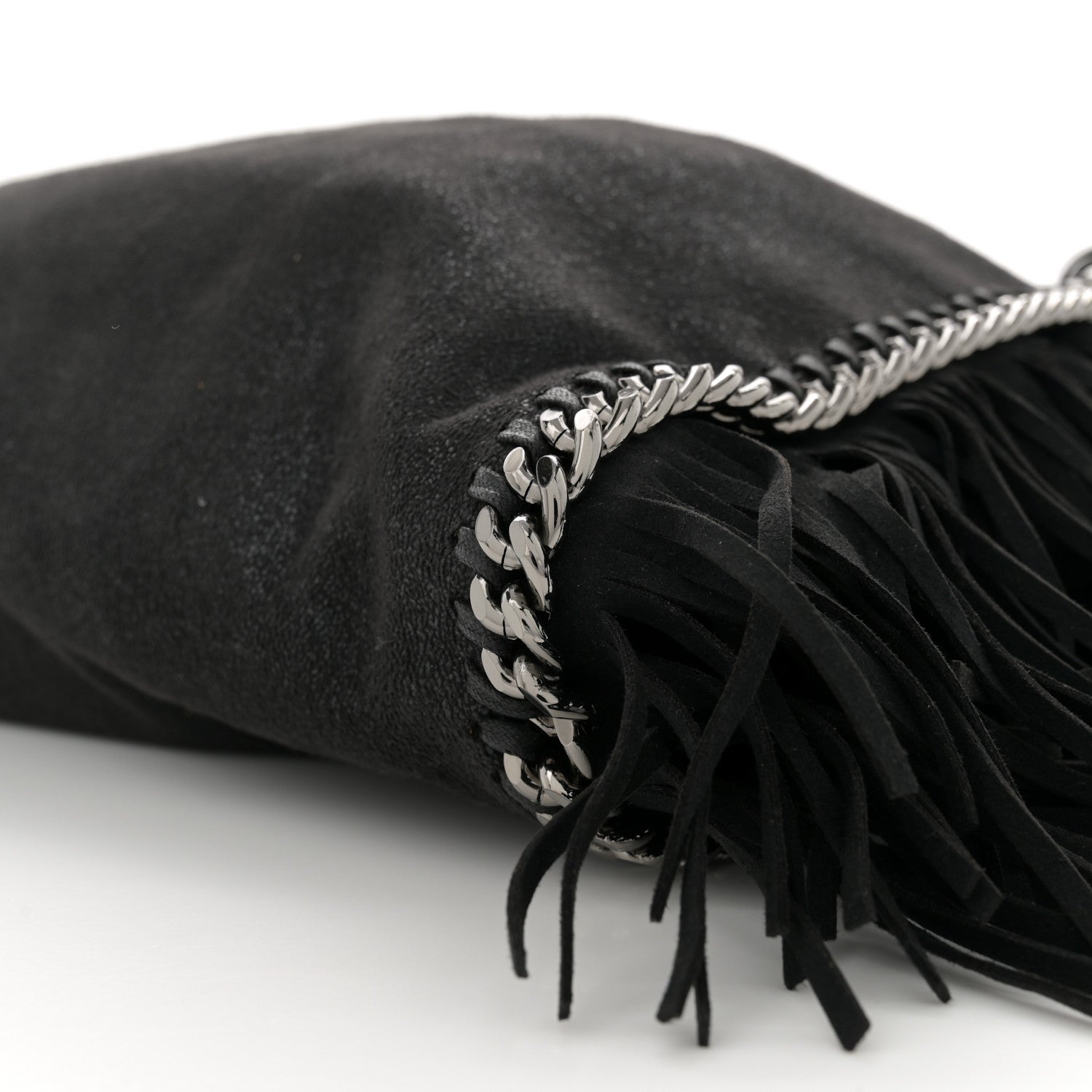 Stella McCartney Eco Suede Fringe Falabella Tote Black 10 of 10