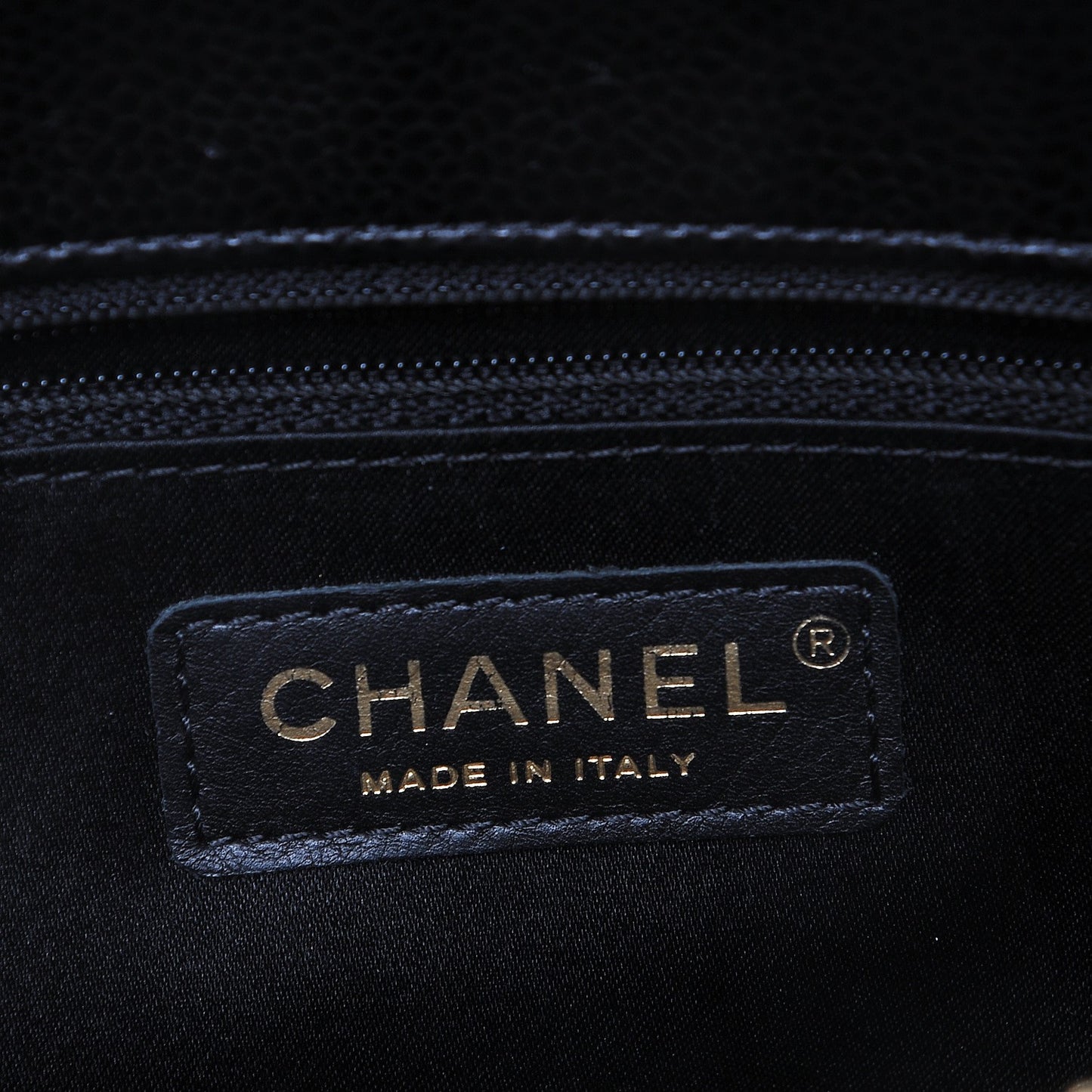 Caviar Quilted Grand Shopping Tote GST Black