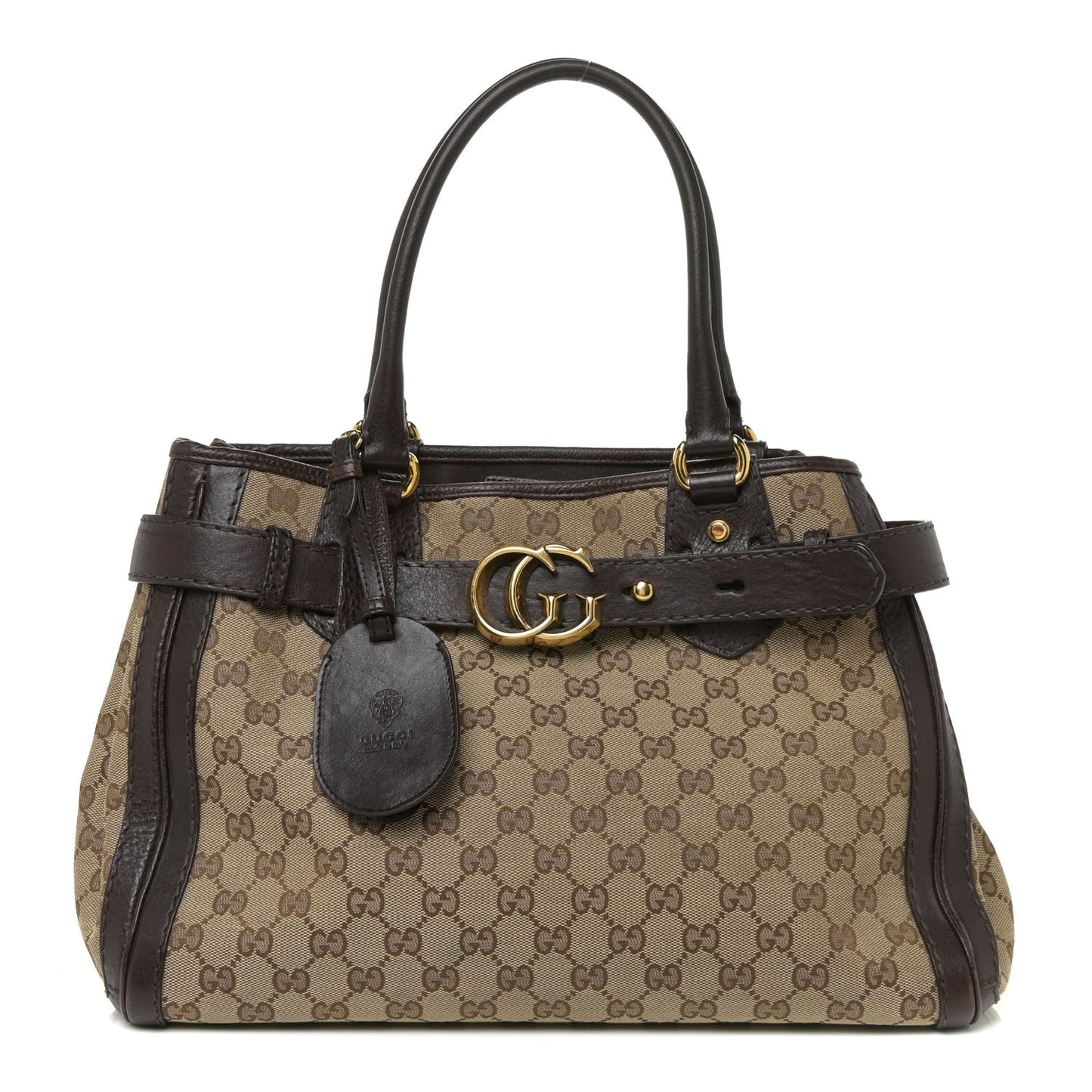 Monogram Medium GG Running Tote Dark Brown