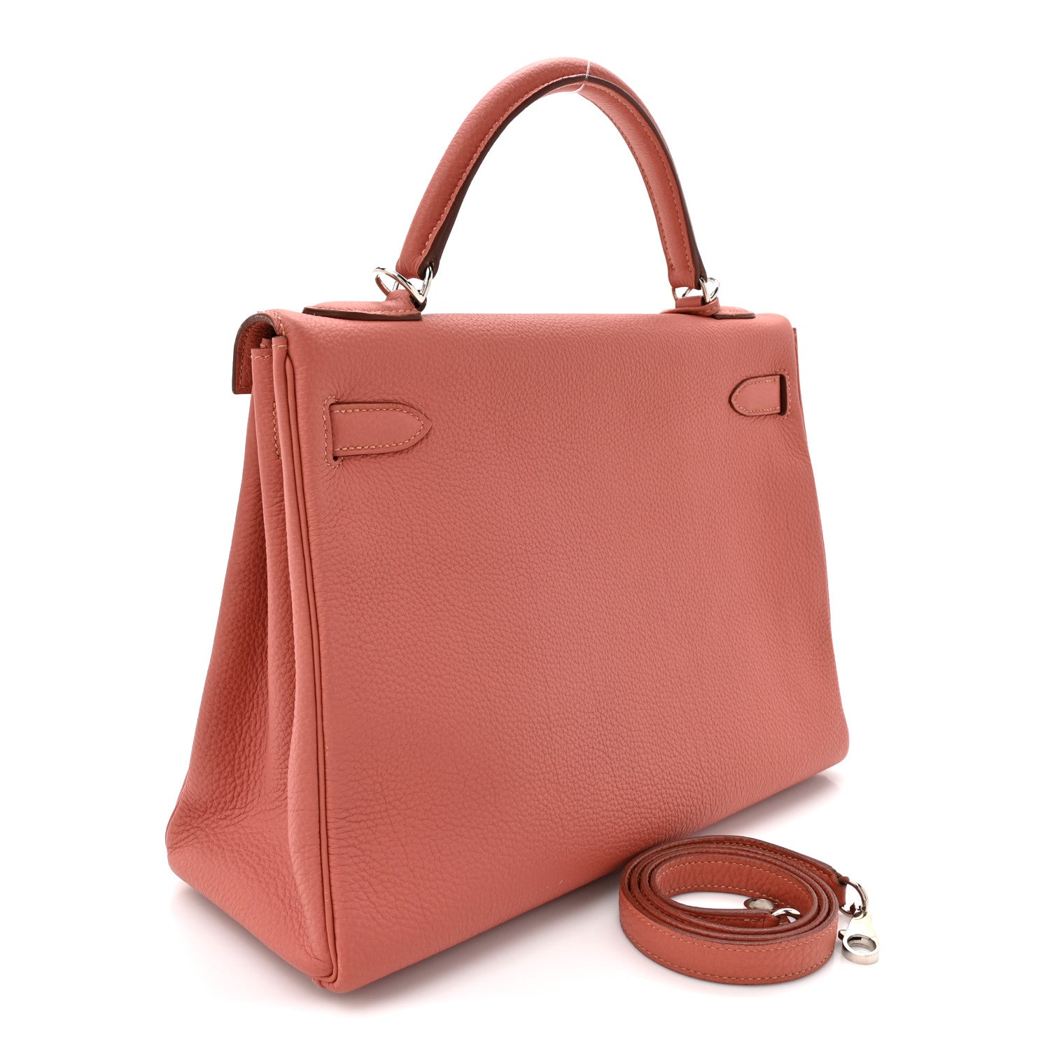 Hermes Togo Kelly Retourne 32 Crevette 3 of 12