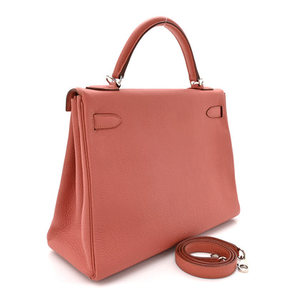 Hermes Togo Kelly Retourne 32 Crevette 3 of 12