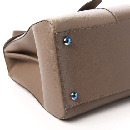 Delvaux Grained Calfskin MM Brillant Satchel Camaieux Tourterelle 6 of 10