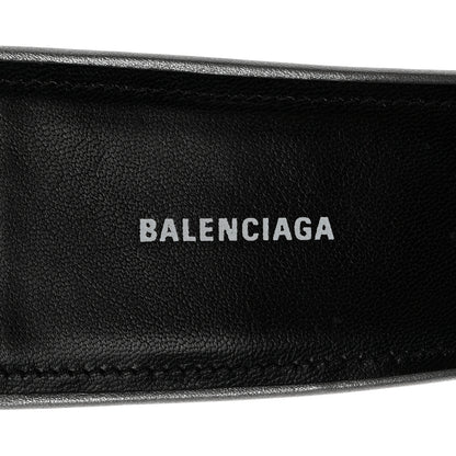 Balenciaga Metallic Nappa BB Square Knife Pointed Toe 40mm Mules 39.5 Silver 8 of 14