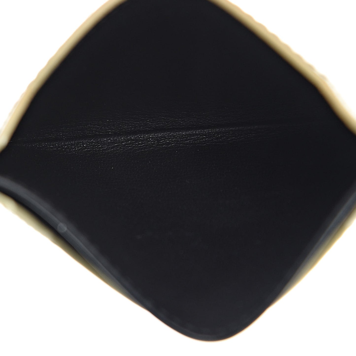 Metallic Calfskin Card Holder Gold