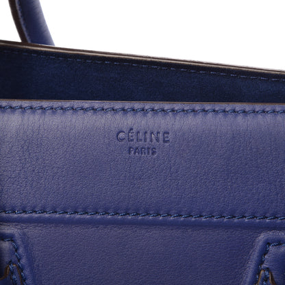 Celine Supple Calfskin Medium Phantom Luggage Indigo 7 of 19