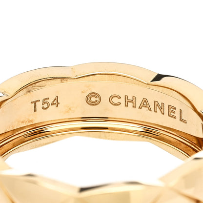 Chanel 18K Yellow Gold Small Coco Crush Ring 54 7 4 of 6