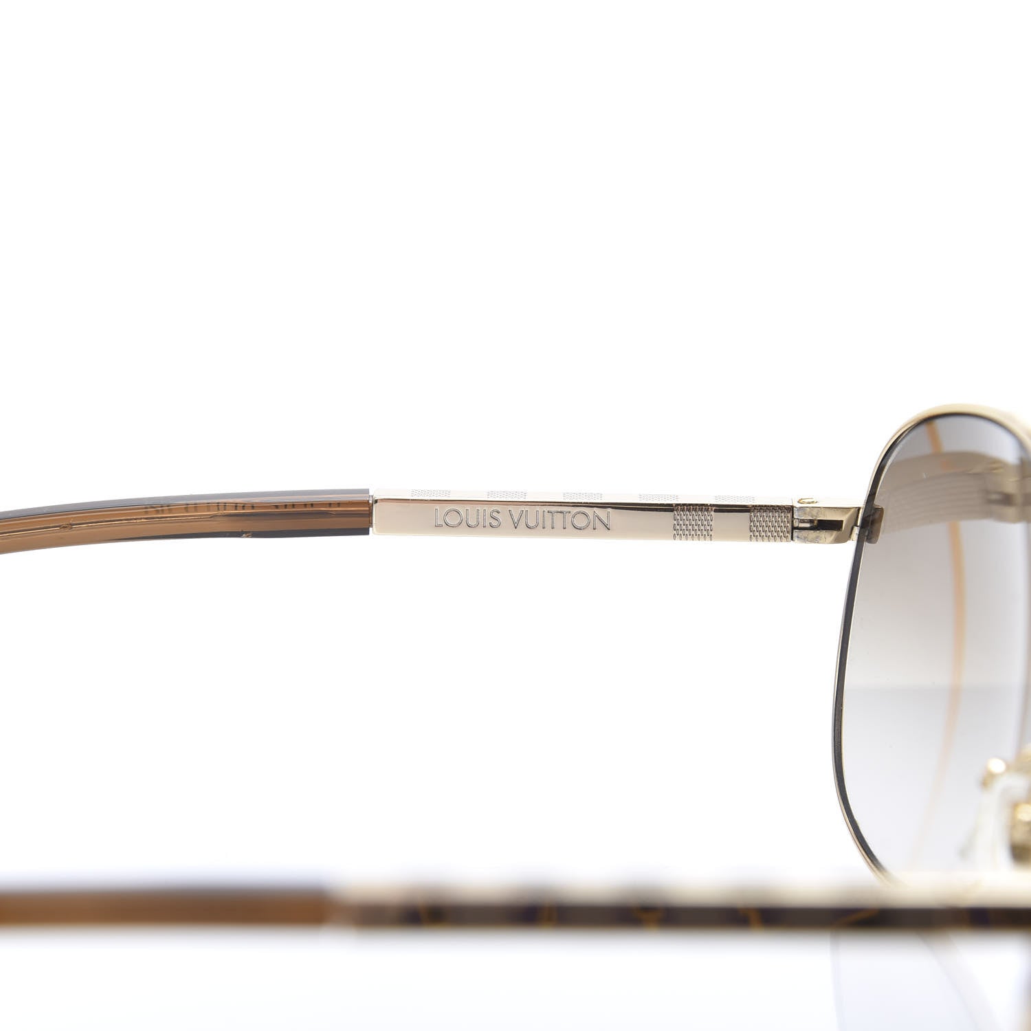 Louis Vuitton Metal Attitude Pilote Sunglasses Z0339U Gold 5 of 8